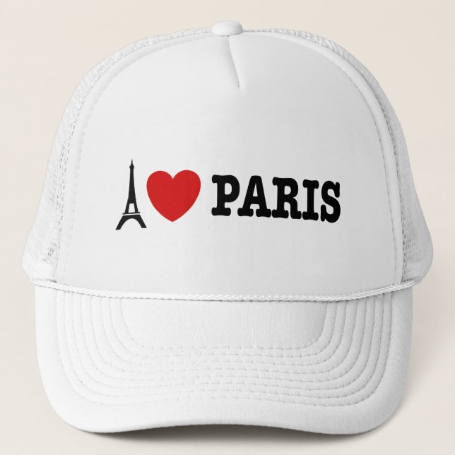 I Love Paris Trucker Hat (Front)