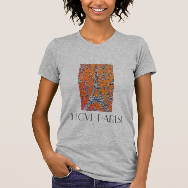 I LOVE PARIS Vintage travel T-Shirt (Front)