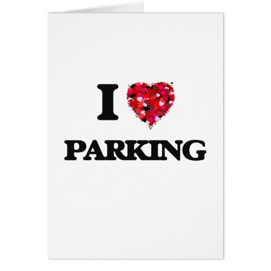 I Love Parking Cards (Front)