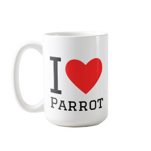 I love parrot coffee mug