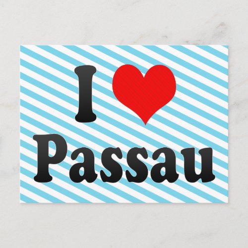 I Love Passau Germany Ich Liebe Passau Germany Postcard