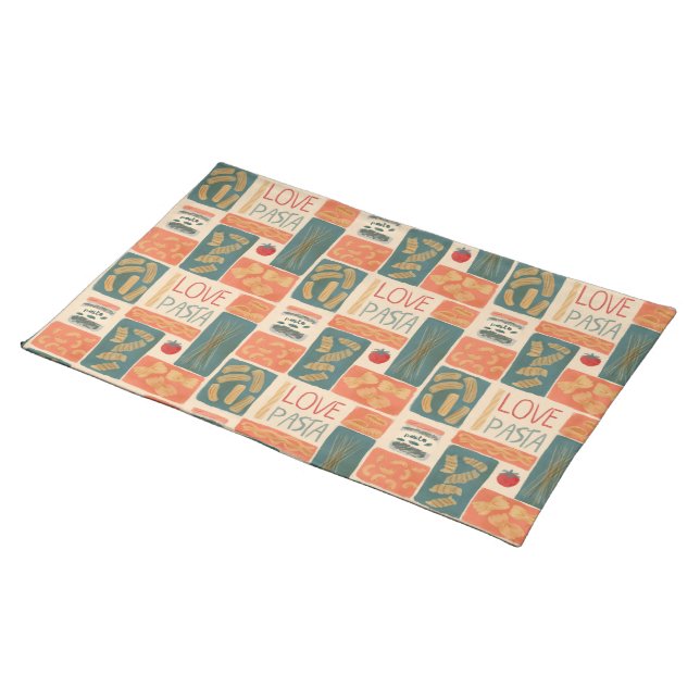 I love pasta cloth placemat (On Table)