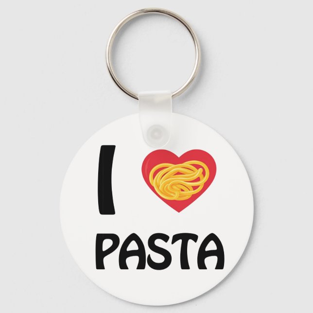 I love Pasta Keychain (Front)