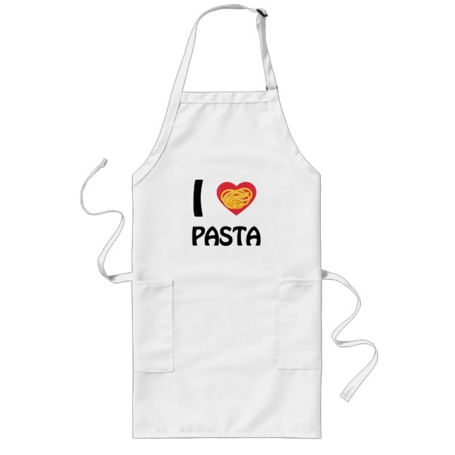 I love Pasta Long Apron (Front)