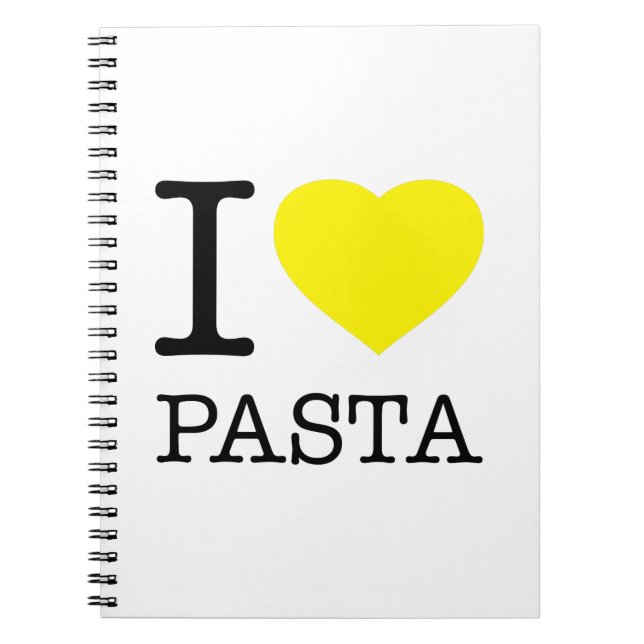 I LOVE PASTA NOTEBOOK (Front)