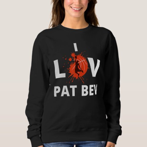I Love Pat Bev Basketball Player Graphic Fans Tee