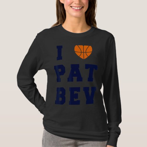 I Love Pat Bev I Heart Pat Bev Design T_Shirt