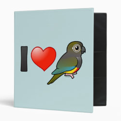 I Love Patagonian Conures Avery Signature Binder 8.5x11
