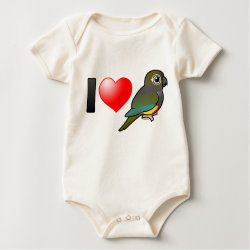 I Love Patagonian Conures Infant Organic Creeper