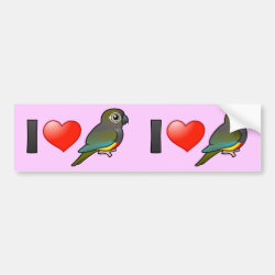 I Love Patagonian Conures Bumper Sticker