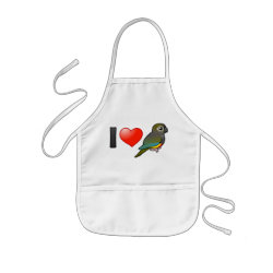I Love Patagonian Conures Kid's Apron