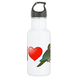 I Love Patagonian Conures Water Bottle (24 oz)