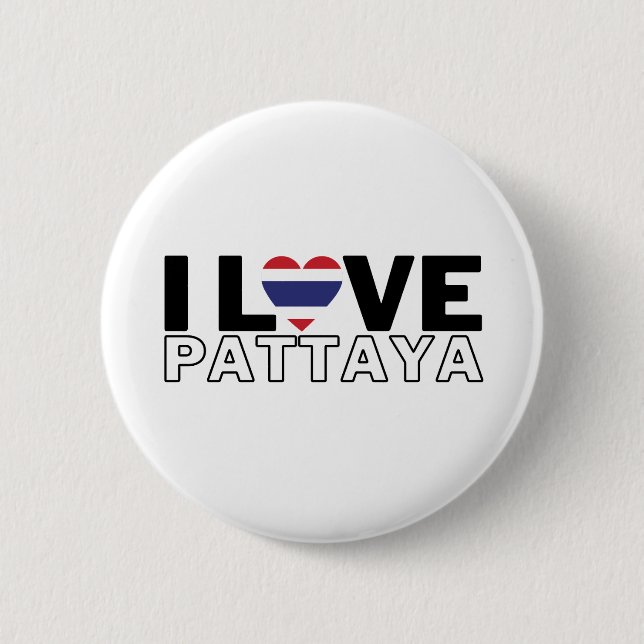 I LOVE PATTAYA - For real Pattayans! Button (Front)