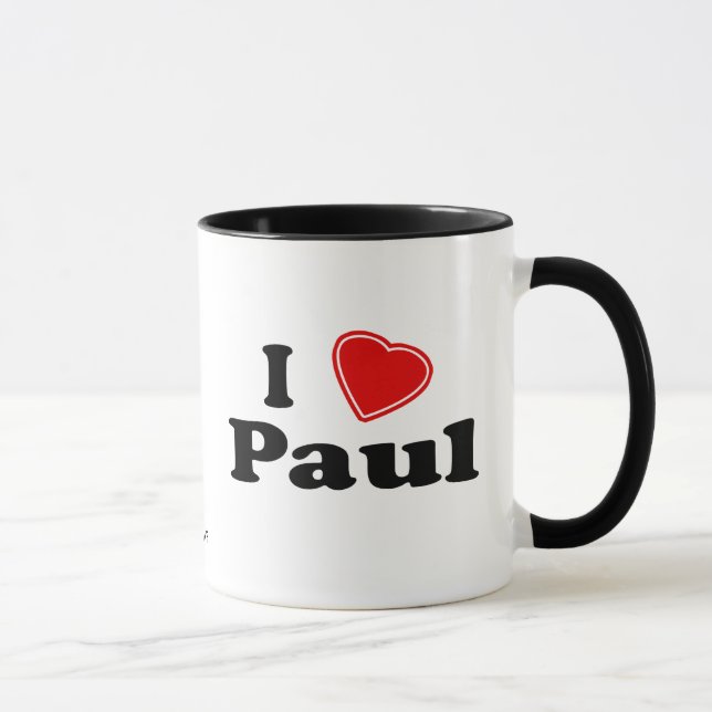 I Love Paul Mug (Right)