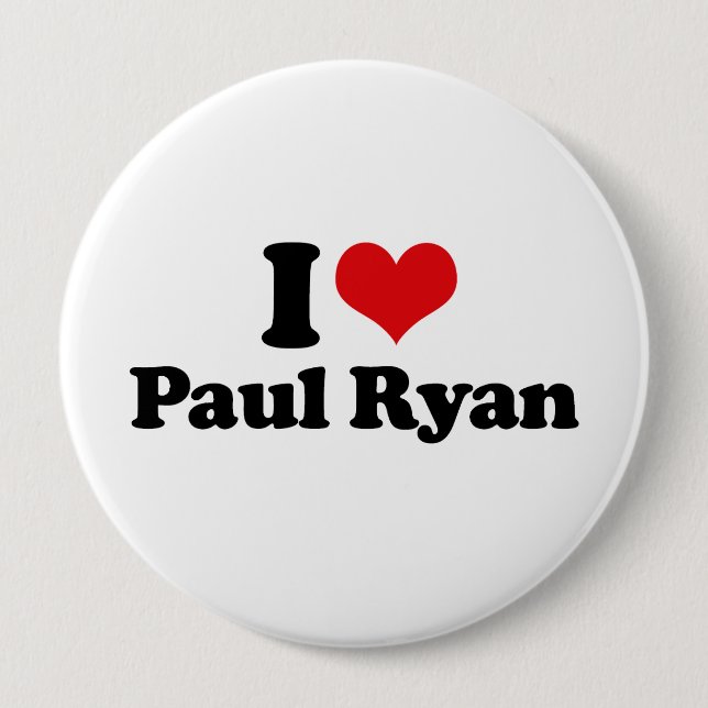 I LOVE PAUL RYAN (2).png Button (Front)