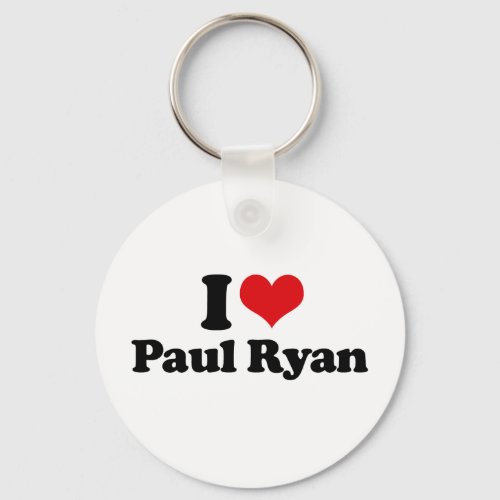 I LOVE PAUL RYAN 2png Keychain