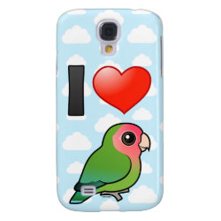 I Love Peach-faced Lovebirds Case-Mate Barely There Samsung Galaxy S4 Case