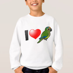 I Love Peach-fronted Conures Kids' American Apparel Organic T-Shirt