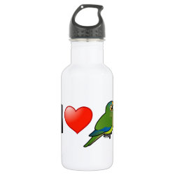 I Love Peach-fronted Conures Water Bottle (24 oz)