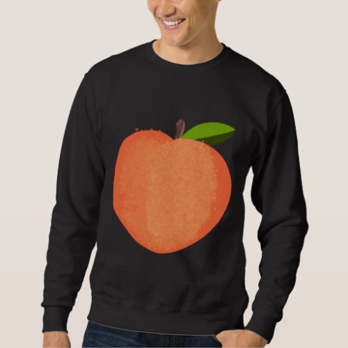 I love peaches _ sparkle peach on my chest _ summe sweatshirt