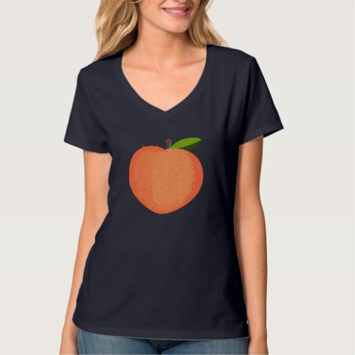 I love peaches _ sparkle peach on my chest _ summe T_Shirt