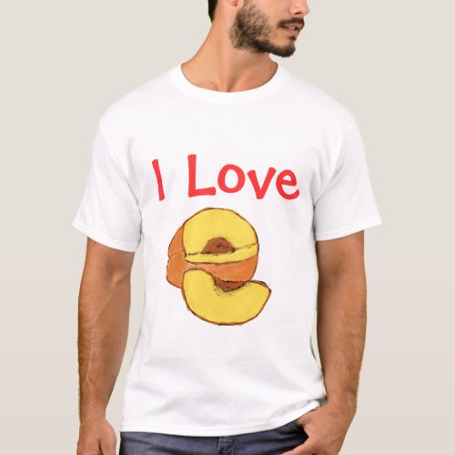 I Love Peaches T_Shirt