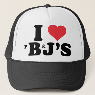 I love peanut butter and jelly's shirt trucker hat