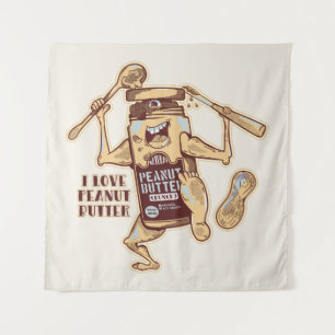 I LOVE PEANUT BUTTER TAPESTRY