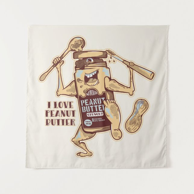 I LOVE PEANUT BUTTER TAPESTRY (Front)