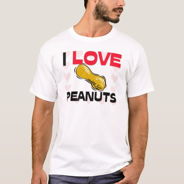 I Love Peanuts T-Shirt (Front)