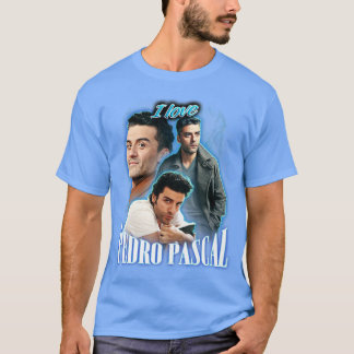 I Love Pedro Pascal OsIsaac Cursed Fan Collage T-Shirt