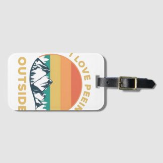 I Love Peeing Outside Luggage Tag – Funny Camping 