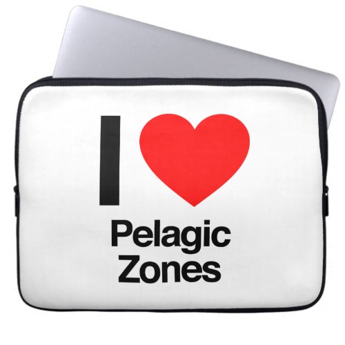 i love pelagic zones laptop sleeve