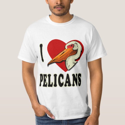 I Love Pelicans T_shirts Kids Apparel T_Shirt