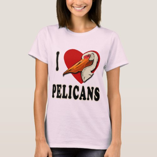 I Love Pelicans T_shirts Kids Apparel T_Shirt