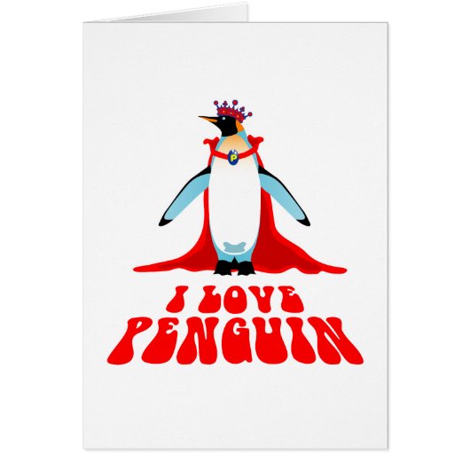 I Love Penguin Cards (Front)