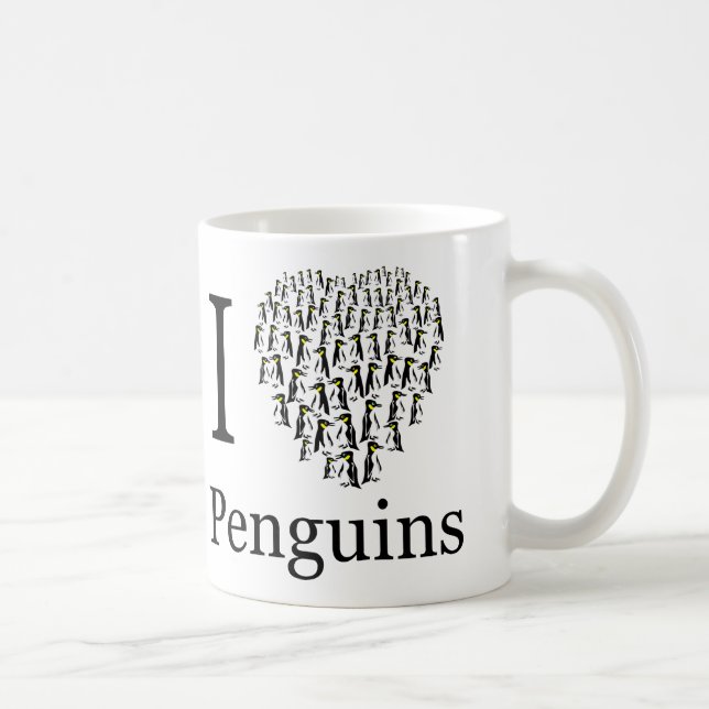 I love  penguins heart cup (Right)