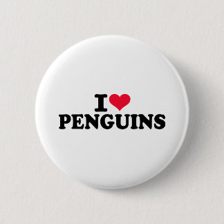 I love Penguins Pinback Button