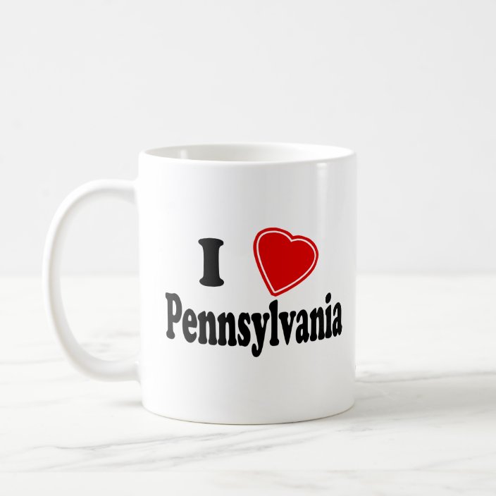 I Love Pennsylvania Drinkware