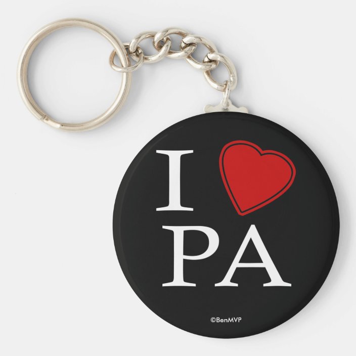 I Love Pennsylvania Key Chain