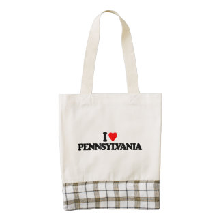 I LOVE PENNSYLVANIA ZAZZLE HEART TOTE BAG