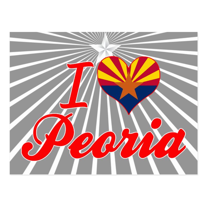 I Love Peoria, Arizona Postcards