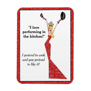 "I Love Performing in the Kitchen!" Celebrity Diva Magnet