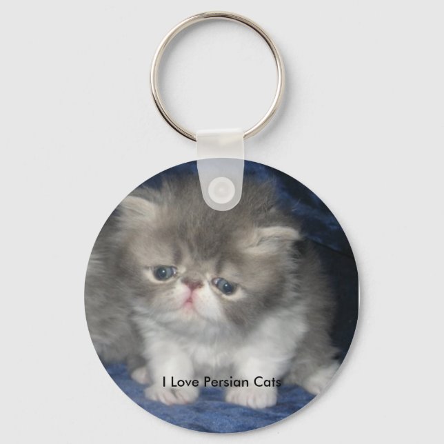 I Love Persian Cats Keychain (Front)