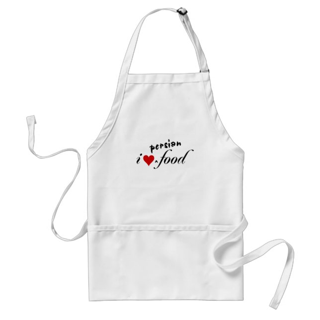 I love persian food adult apron (Front)