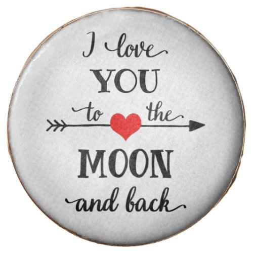 I love personalized to the moon and back chocolate covered oreo