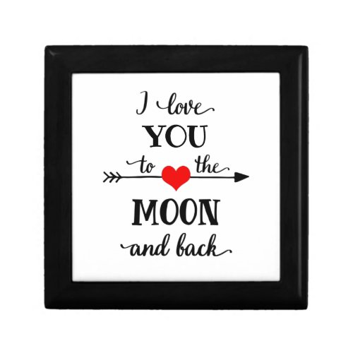 I love personalized to the moon and back gift box