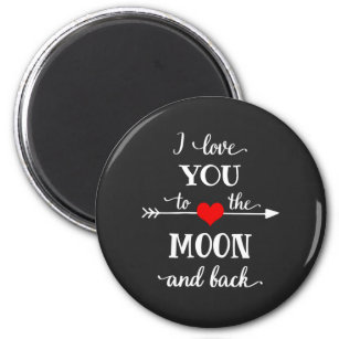 I love personalized to the moon and back magnet