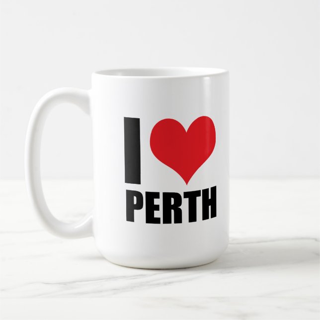 I love Perth Coffee Mug (Left)