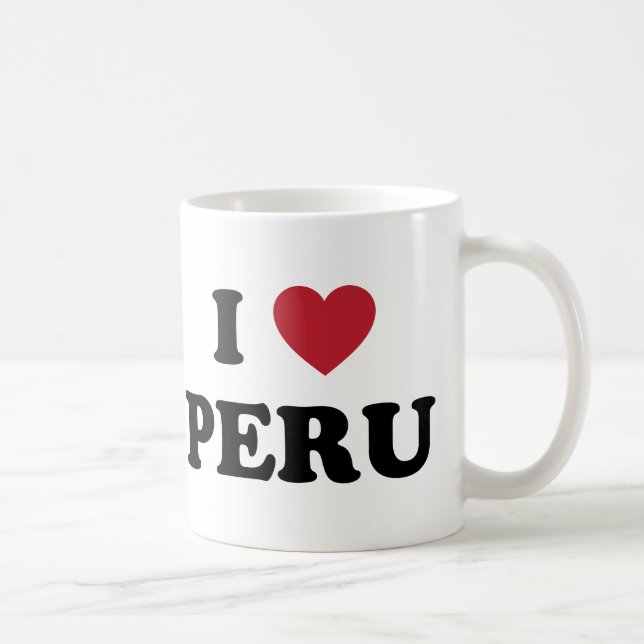 I Love Peru Coffee Mug (Right)
